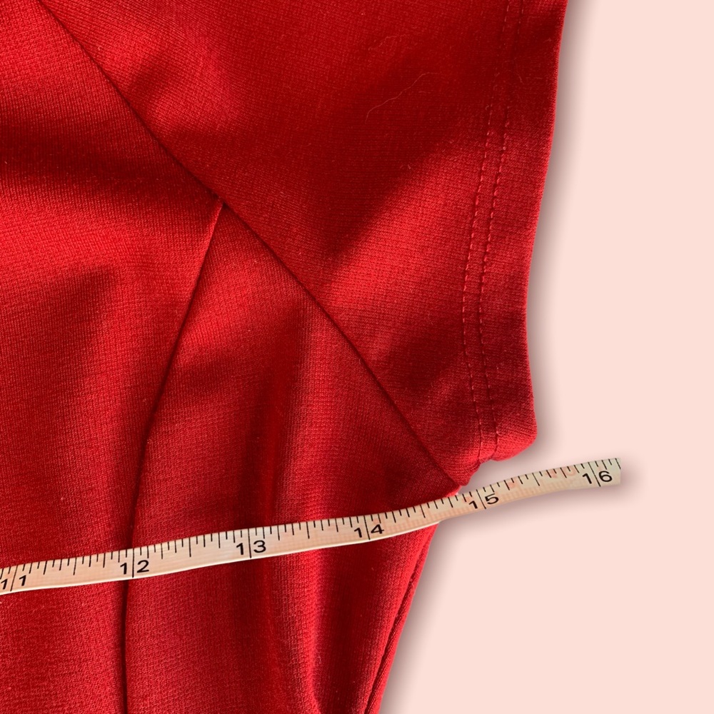 Rosebud Red Cocktail Dress - Picture 7 of 13